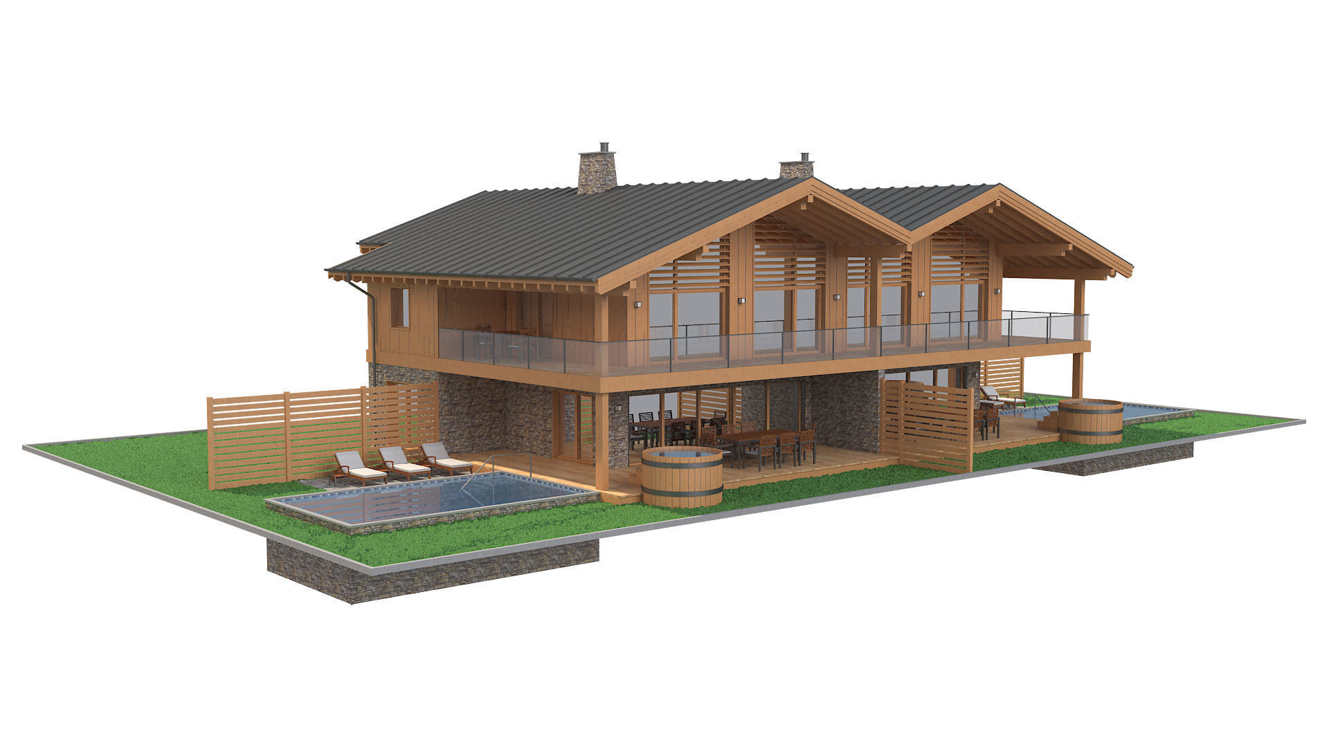Chalet House 5 3D model_15