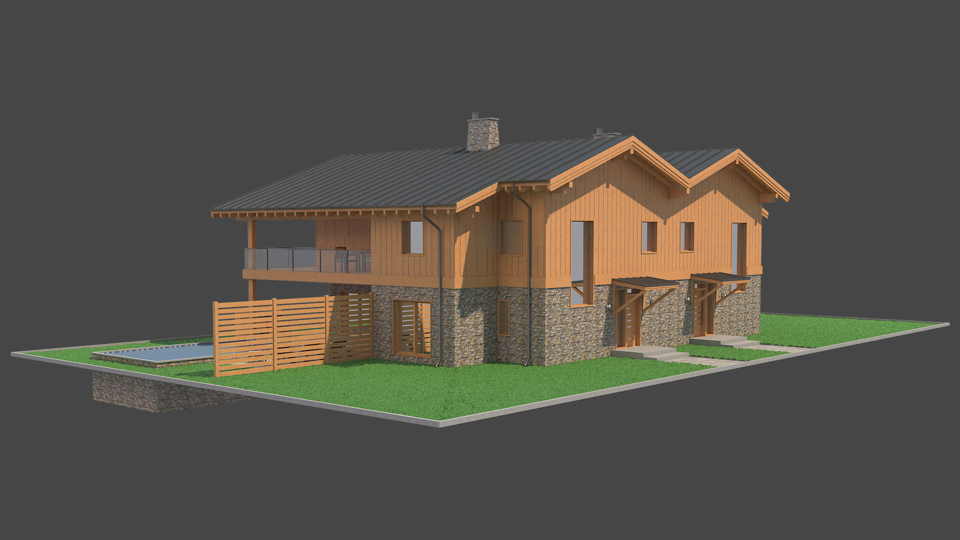 Chalet House 5 3D model_13
