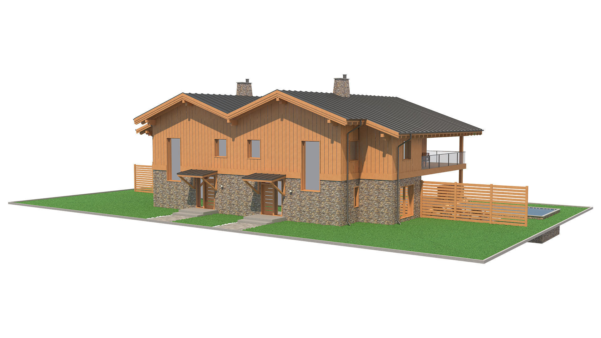 Chalet House 5 3D model_14