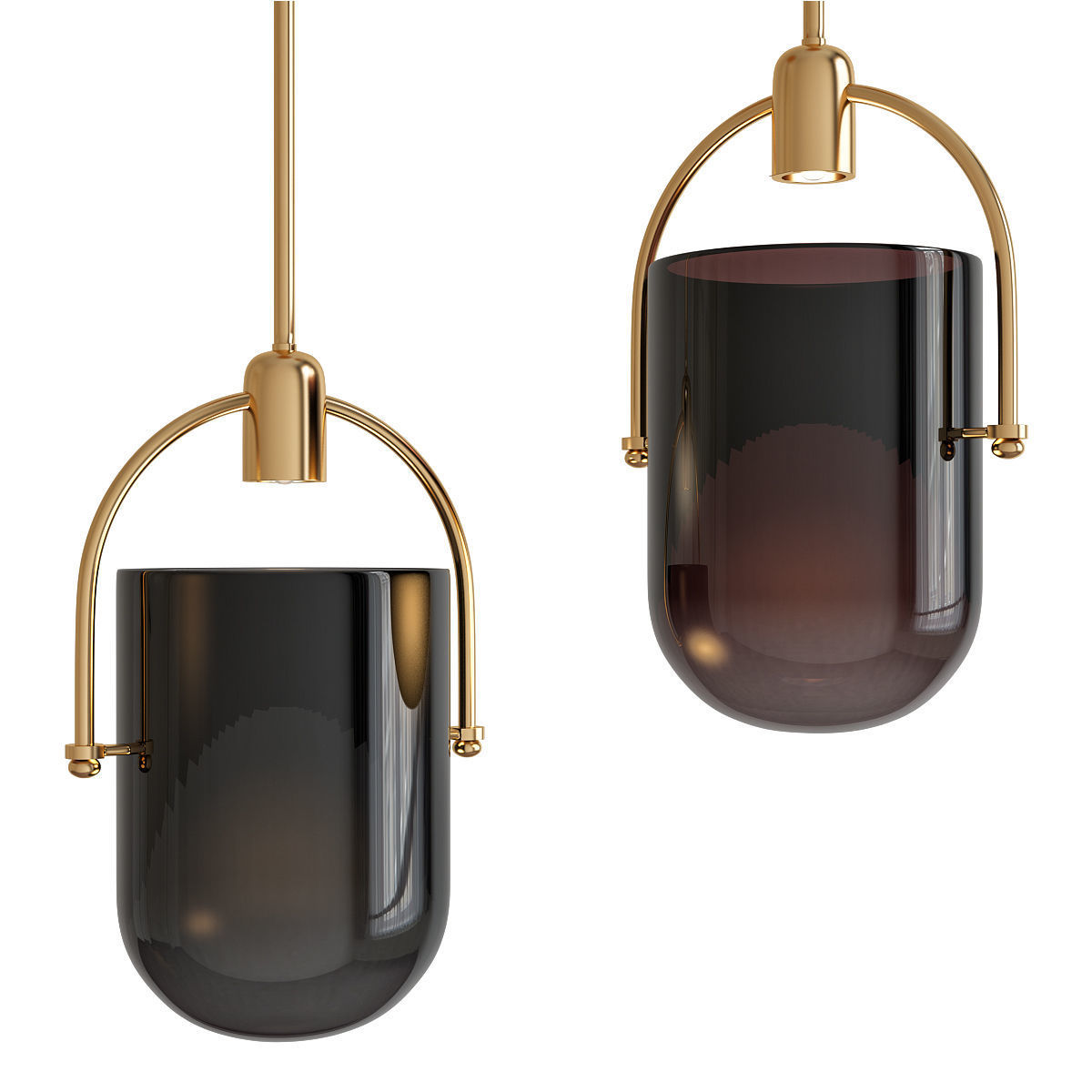 Chandeliers 3d models Collection 10 models Low-poly 3D model_10