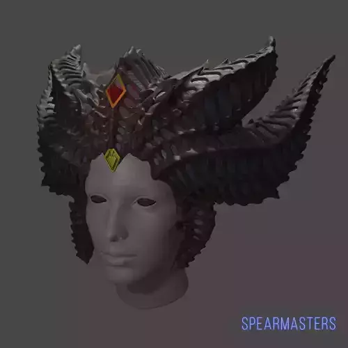 Diablo 4 Lilith Horns cosplay 3d model stl for printing 3D print model
