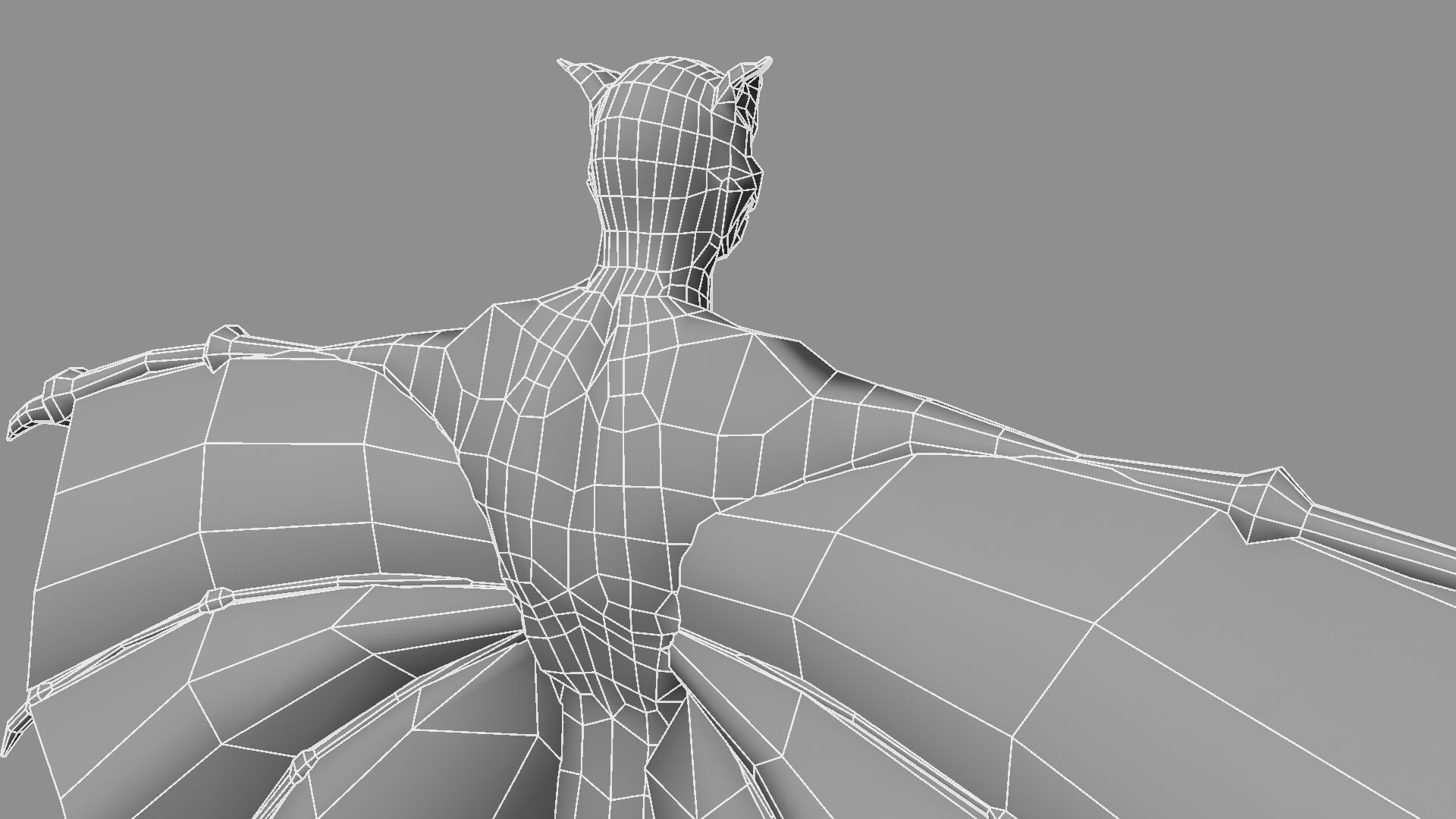 Zombie bat 3D model_16