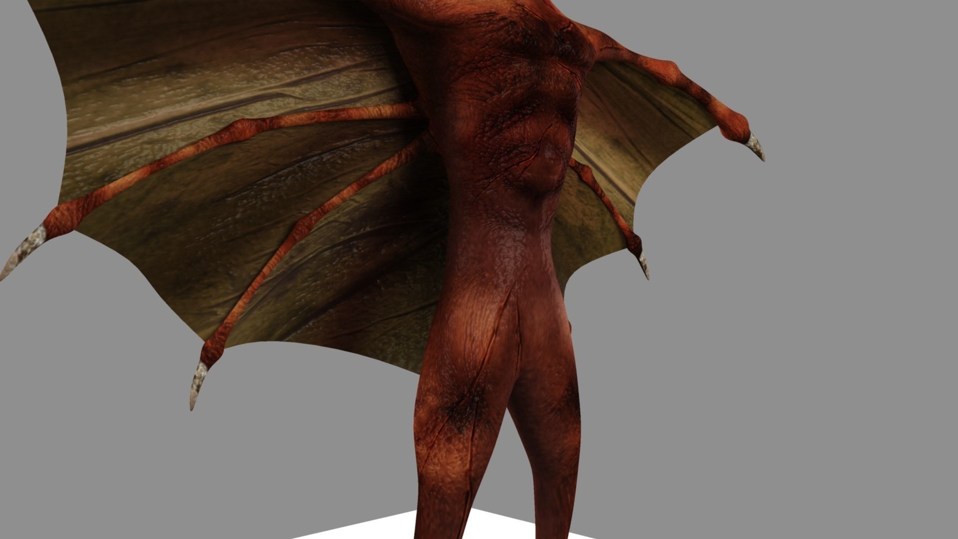 Zombie bat 3D model_21