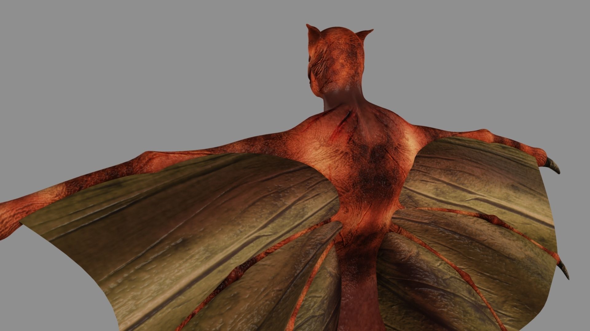 Zombie bat 3D model_27