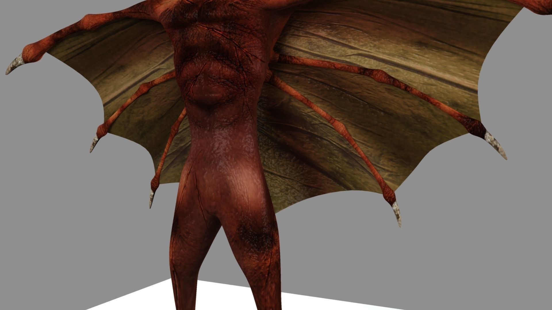 Zombie bat 3D model_25