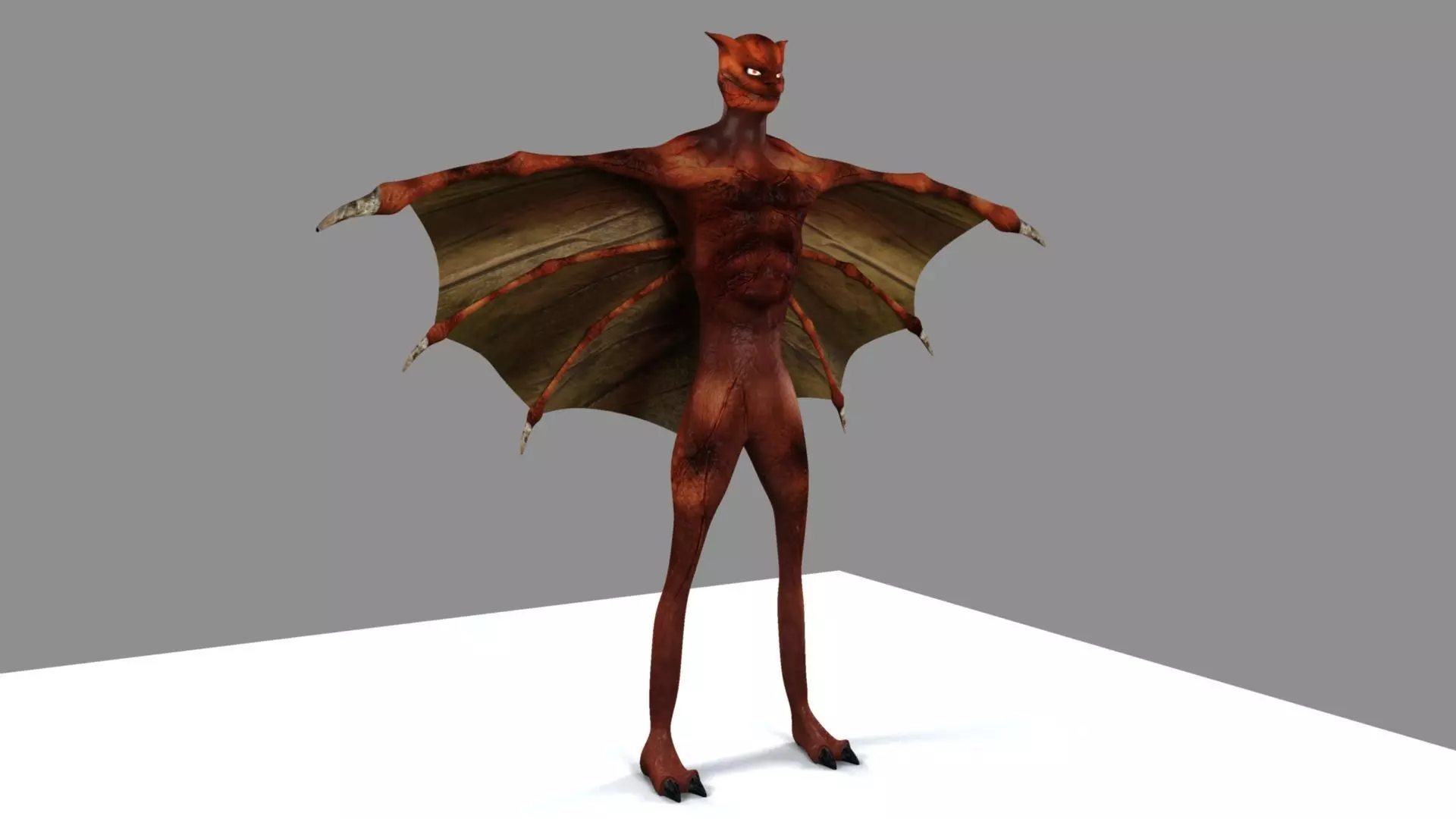 Zombie bat 3D model_0