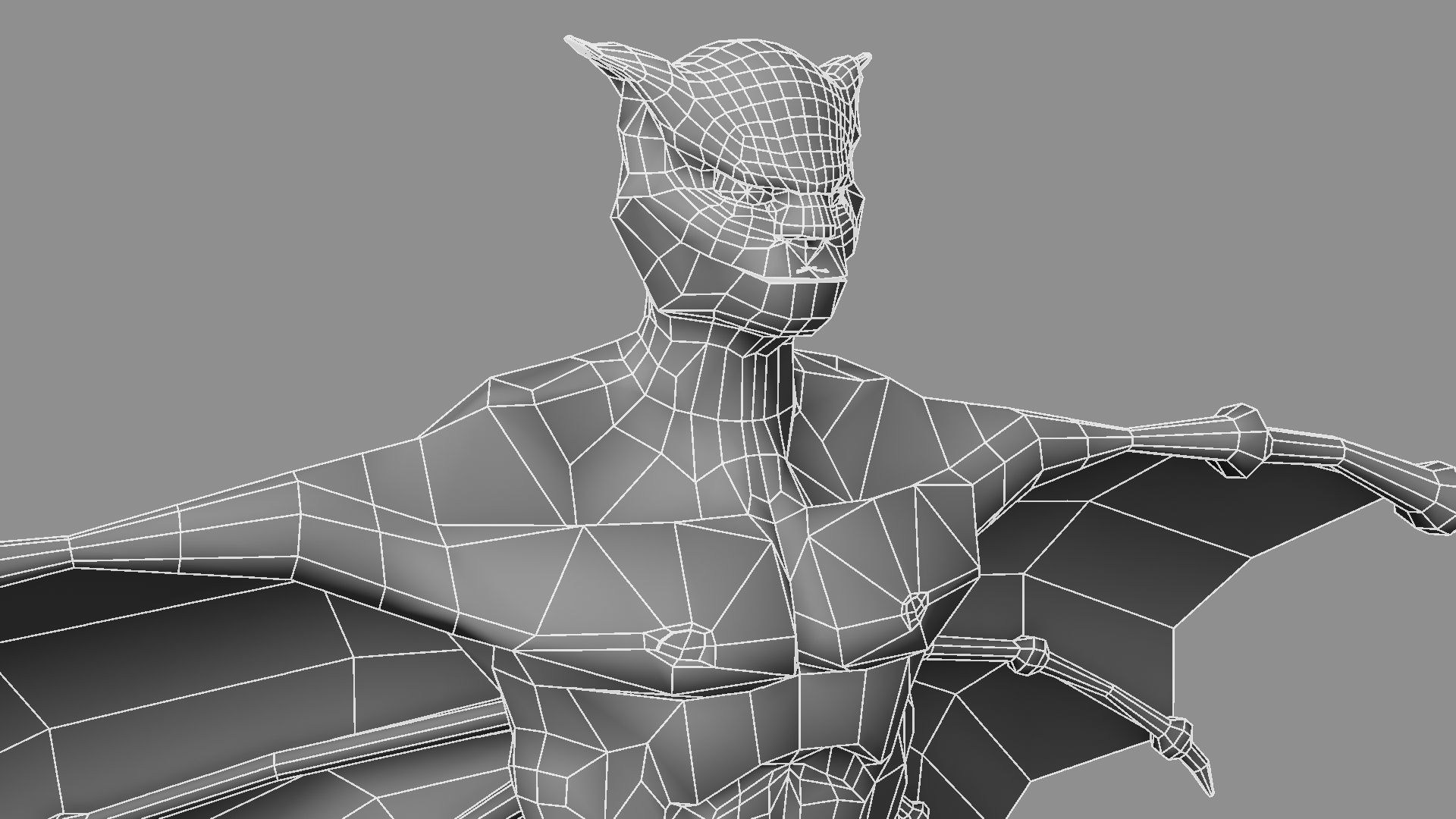 Zombie bat 3D model_18