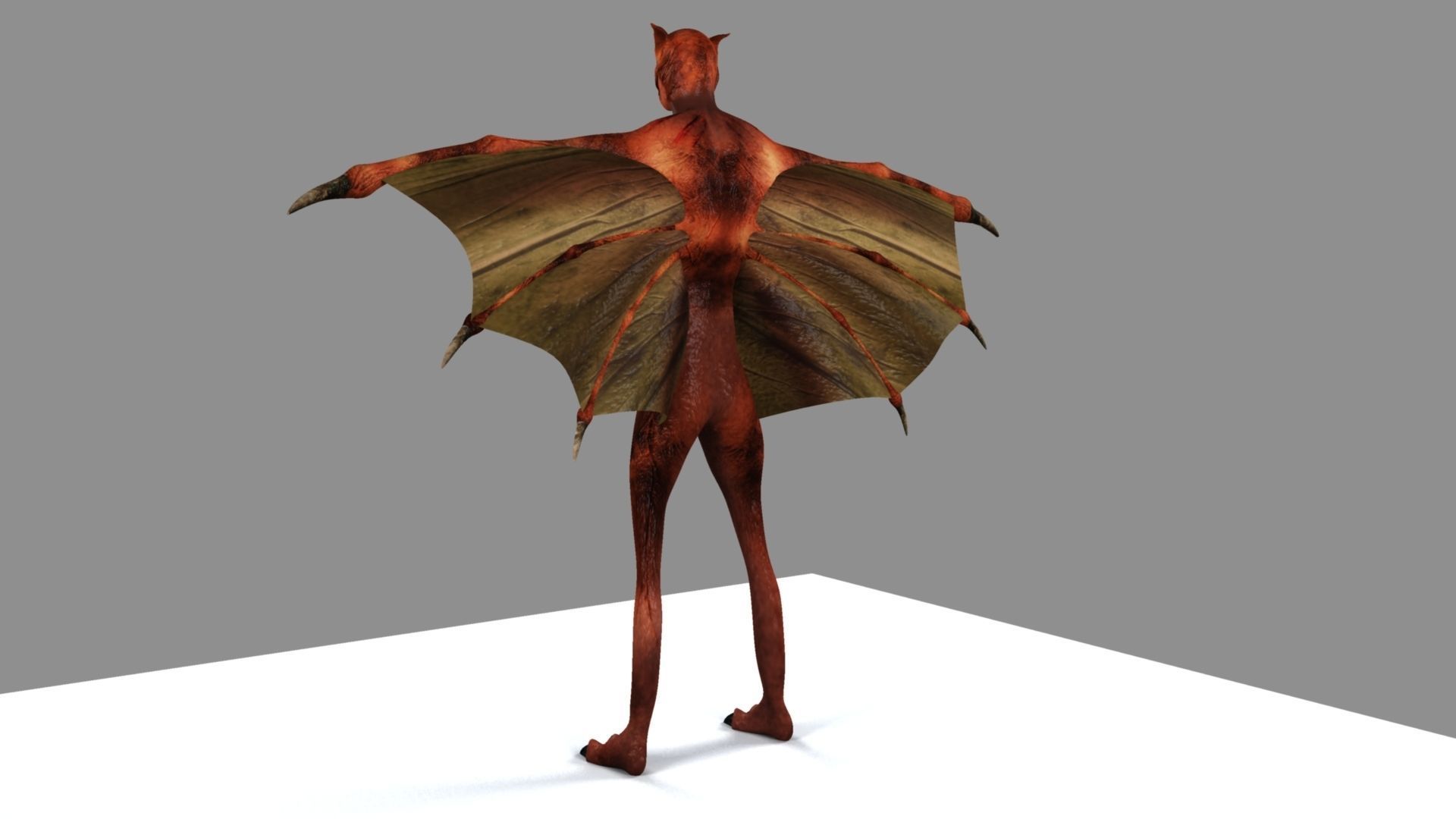 Zombie bat 3D model_19