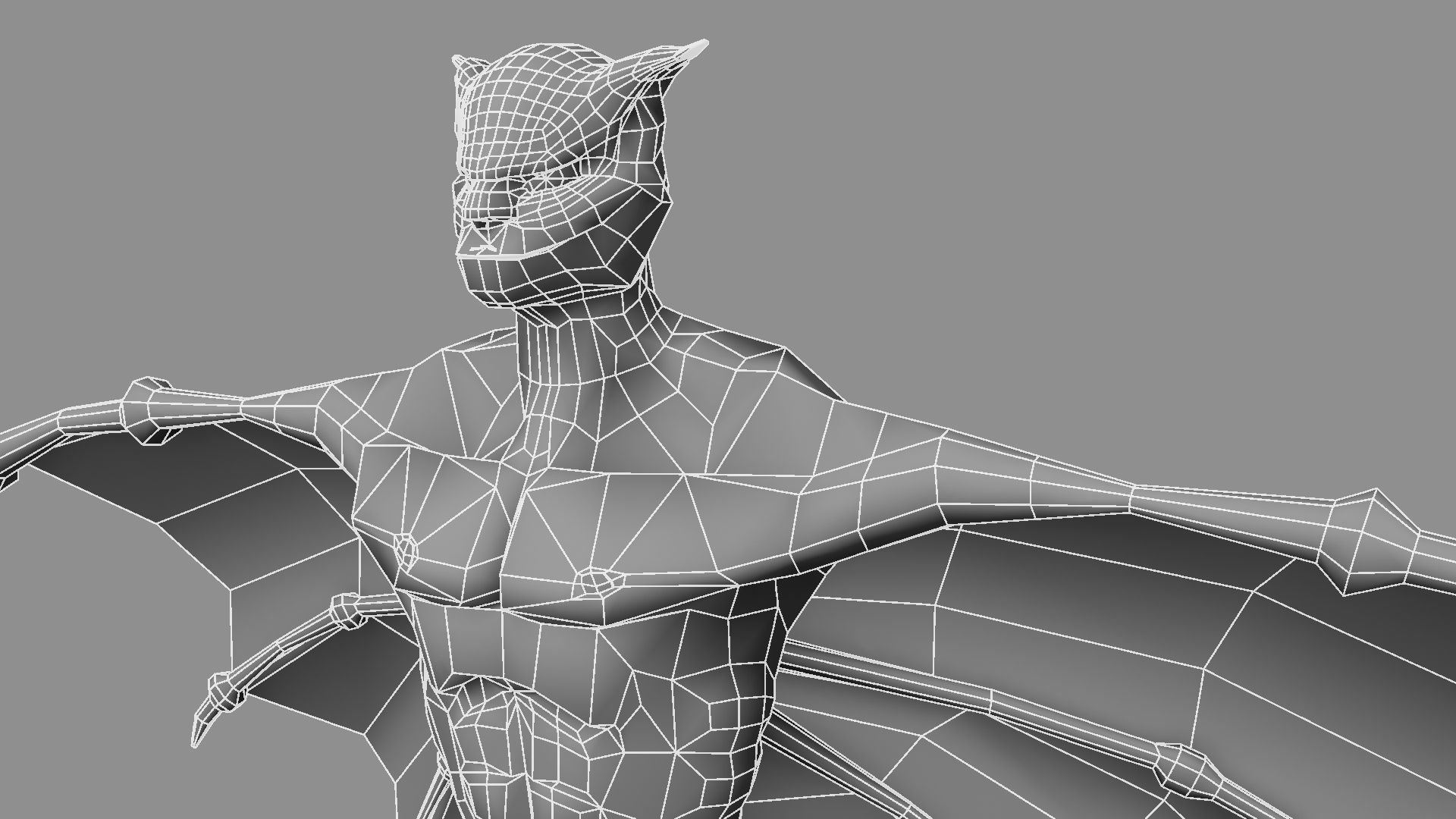 Zombie bat 3D model_17