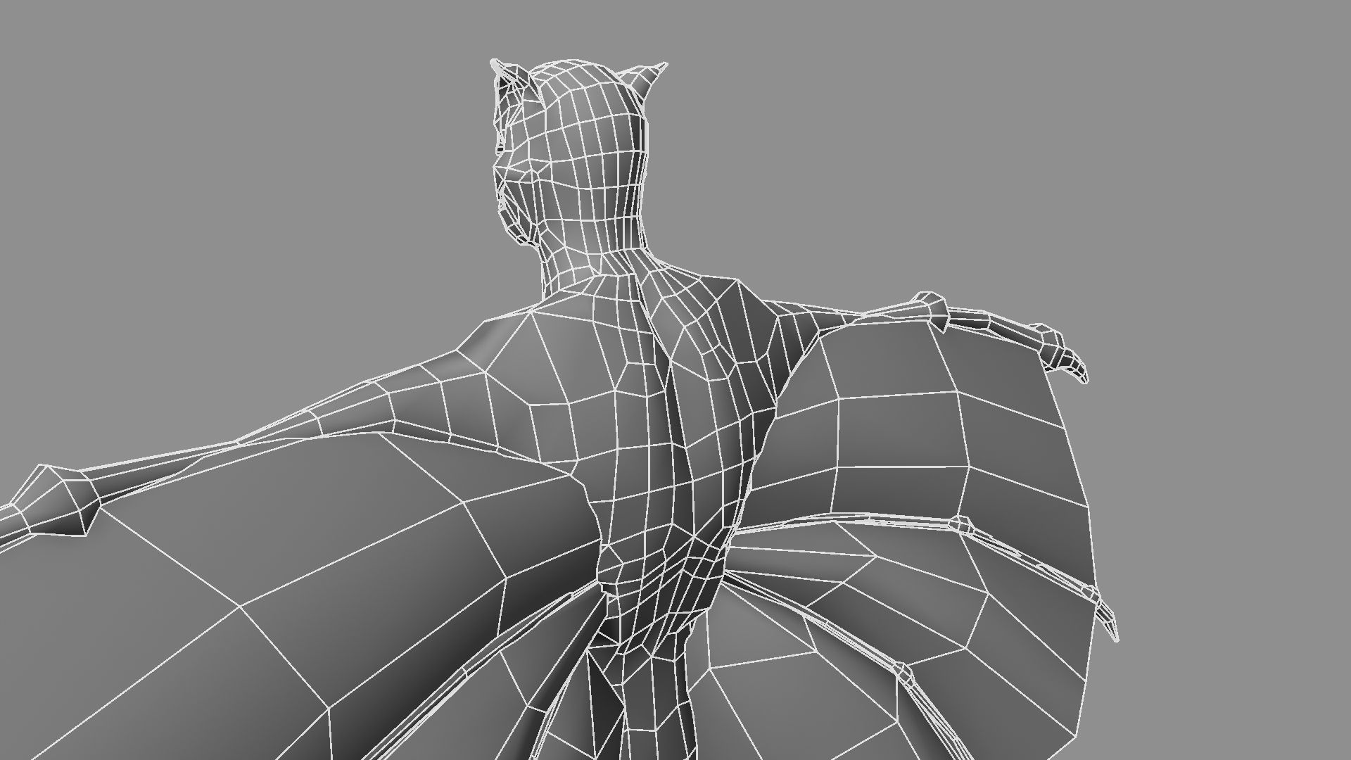 Zombie bat 3D model_15