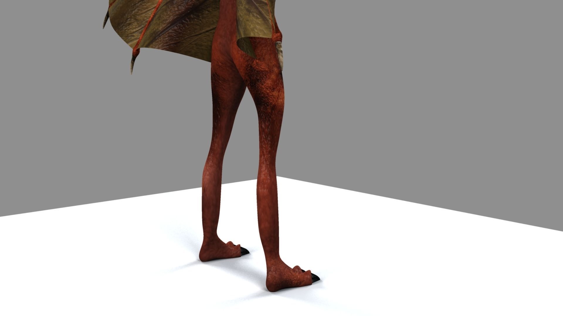 Zombie bat 3D model_3
