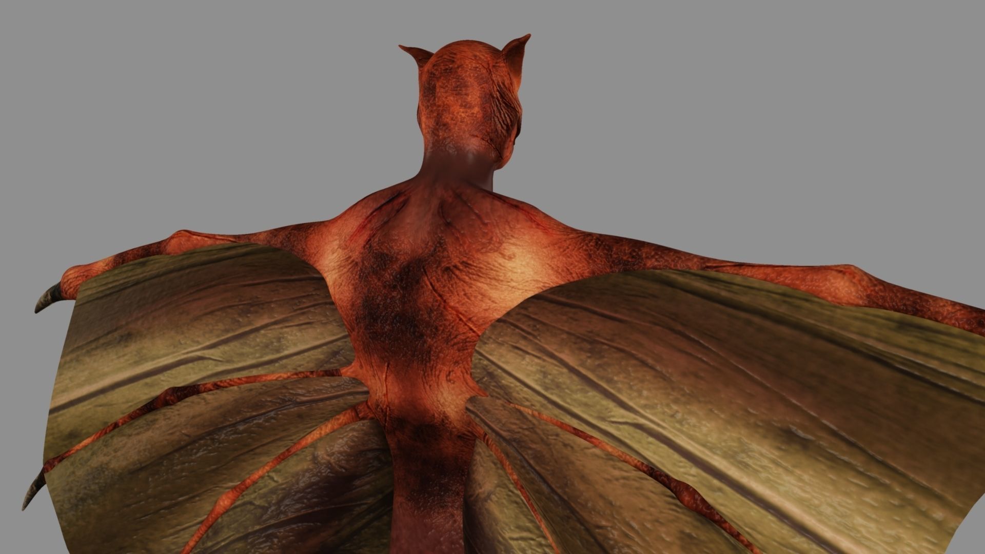 Zombie bat 3D model_28