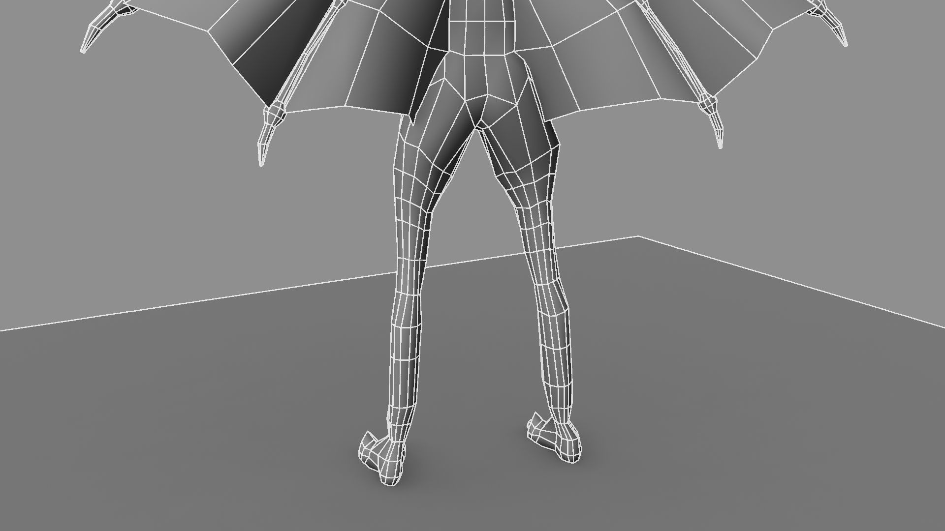 Zombie bat 3D model_14