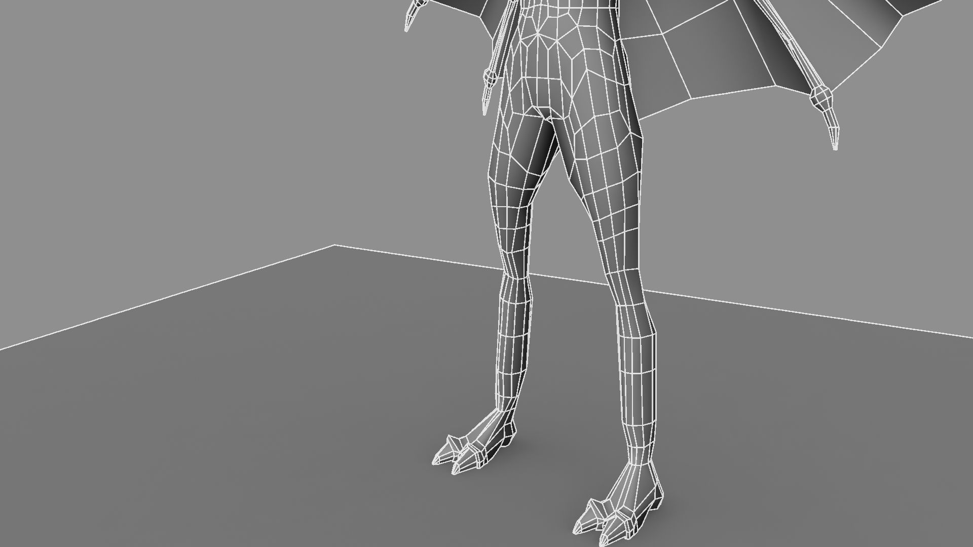 Zombie bat 3D model_11