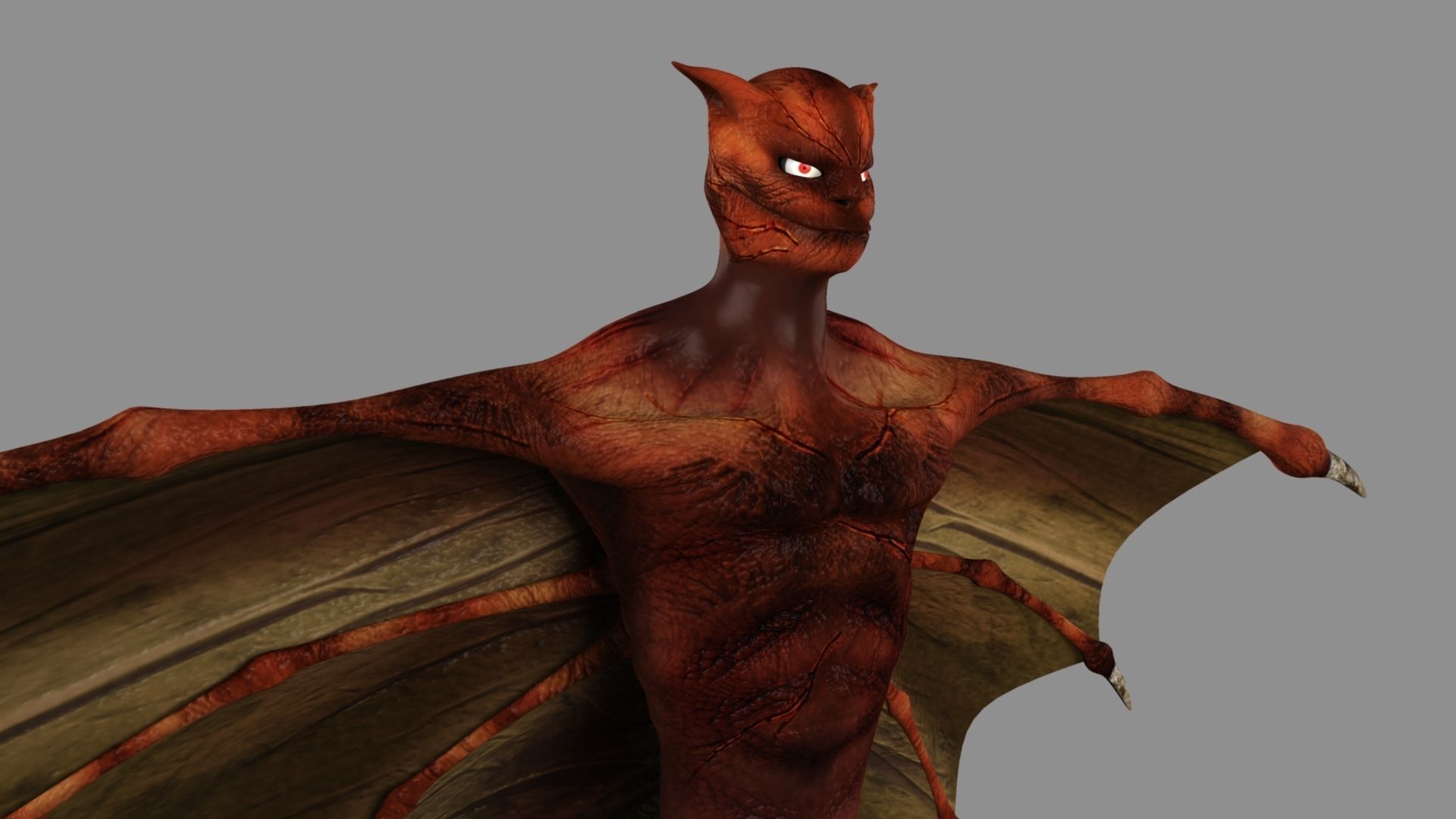 Zombie bat 3D model_23