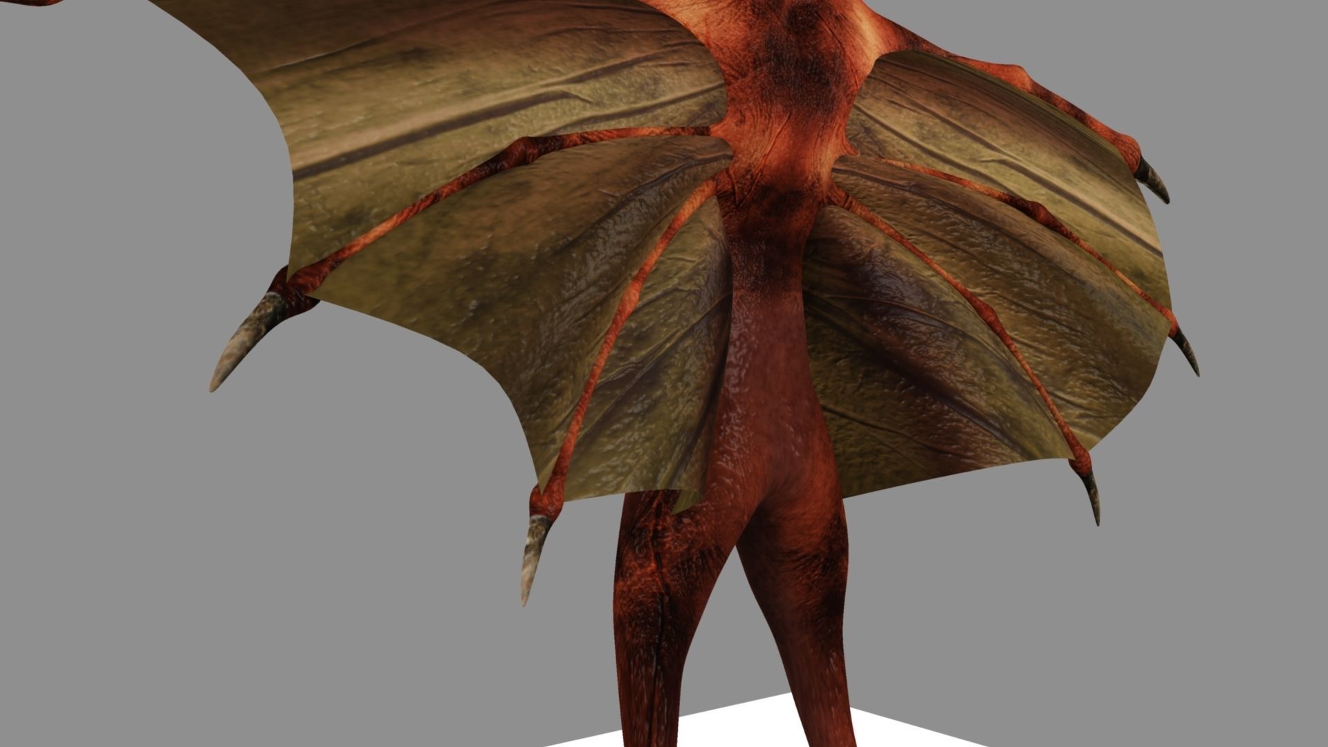 Zombie bat 3D model_24