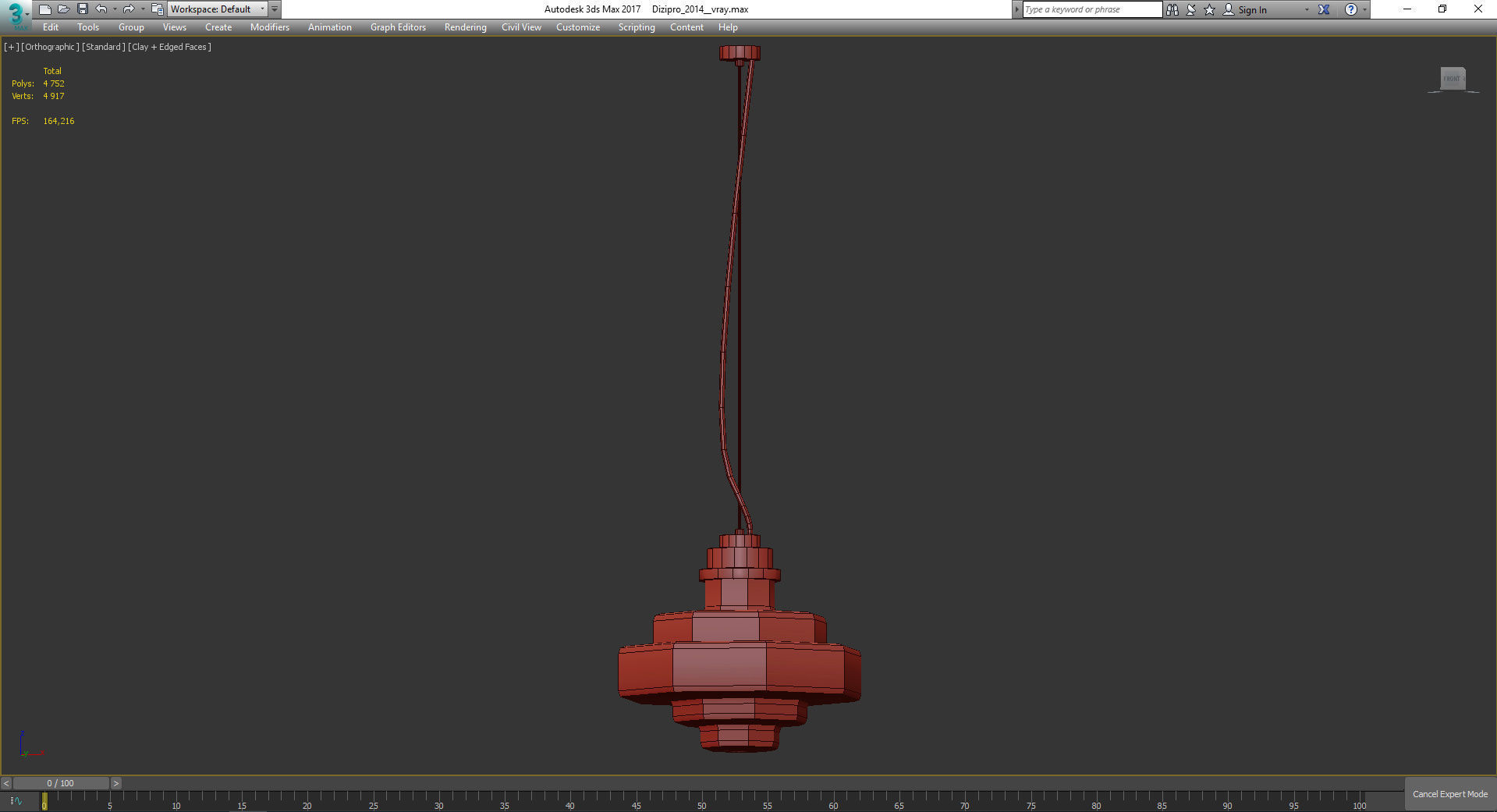 Chandeliers 3d models Collection 10 models Low-poly 3D model_5
