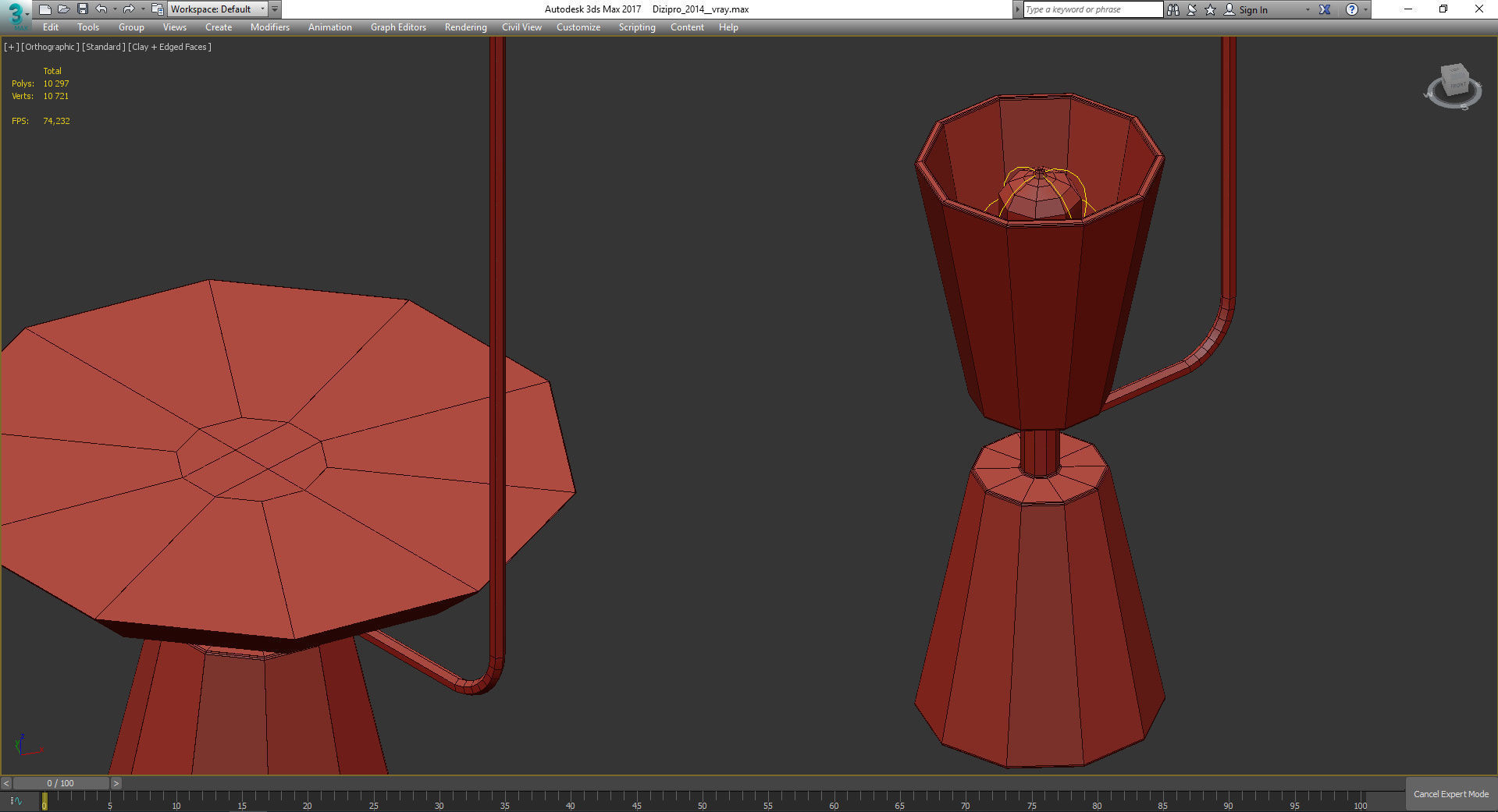 Chandeliers 3d models Collection 10 models Low-poly 3D model_36