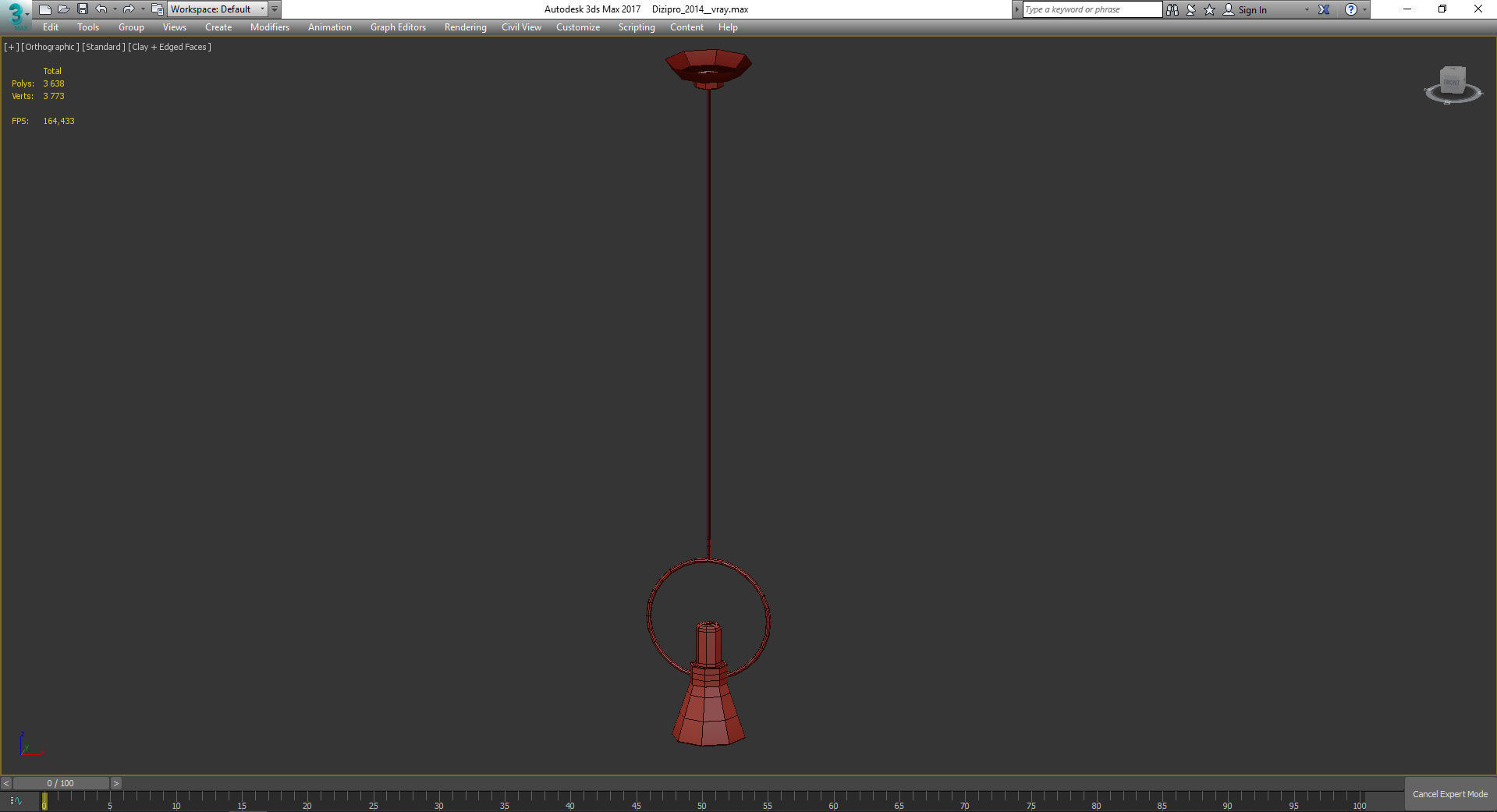 Chandeliers 3d models Collection 10 models Low-poly 3D model_12