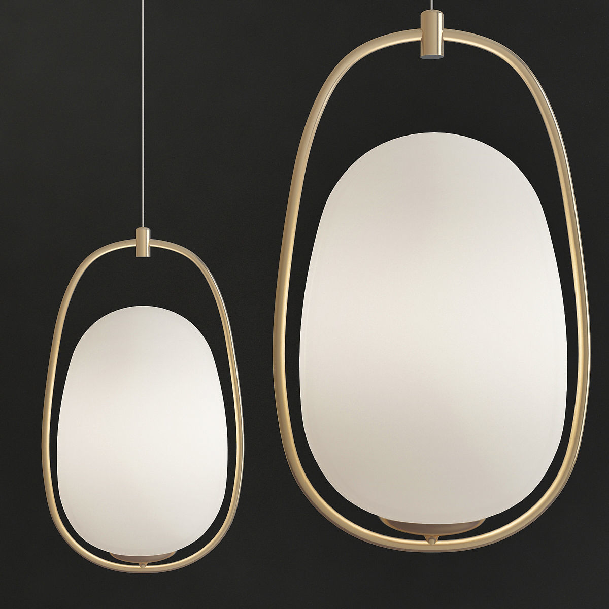 Chandeliers 3d models Collection 10 models Low-poly 3D model_24