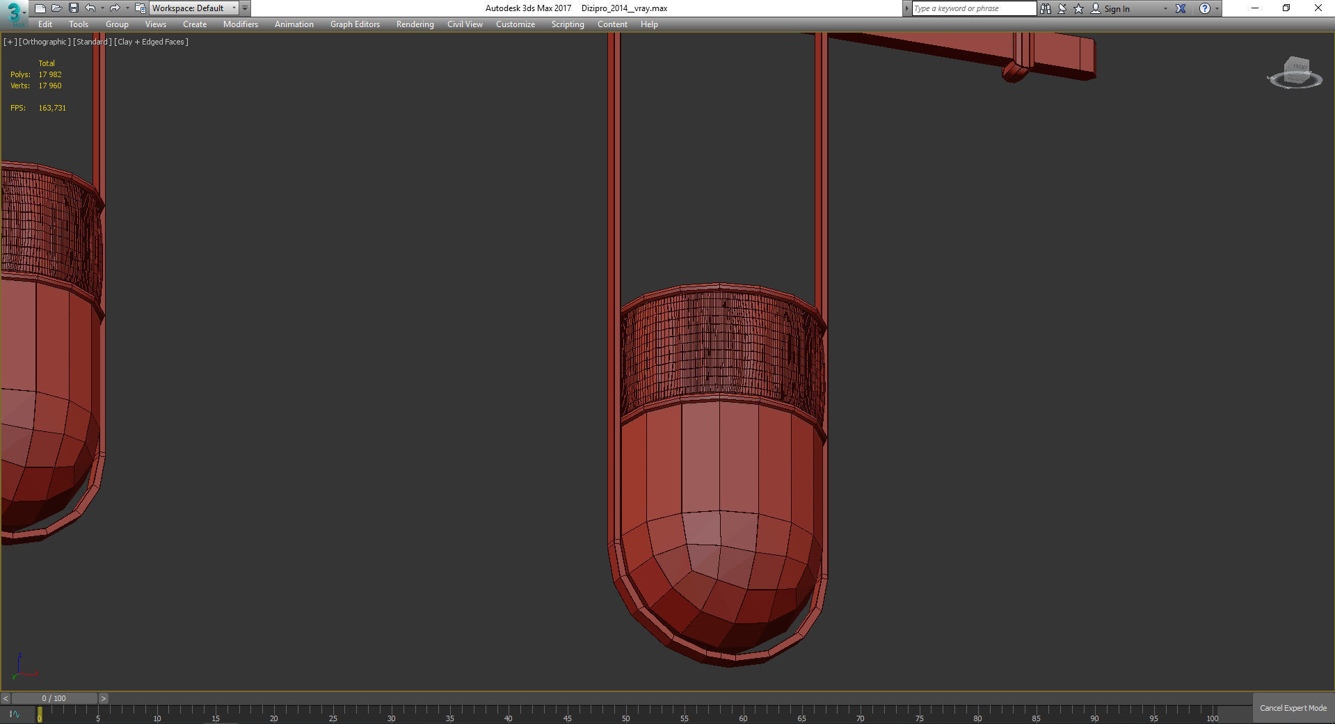 Chandeliers 3d models Collection 10 models Low-poly 3D model_41
