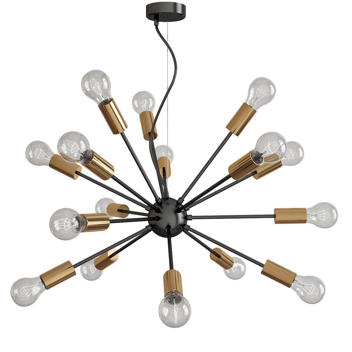 Chandeliers 3d models Collection 10 models Low-poly 3D model_16