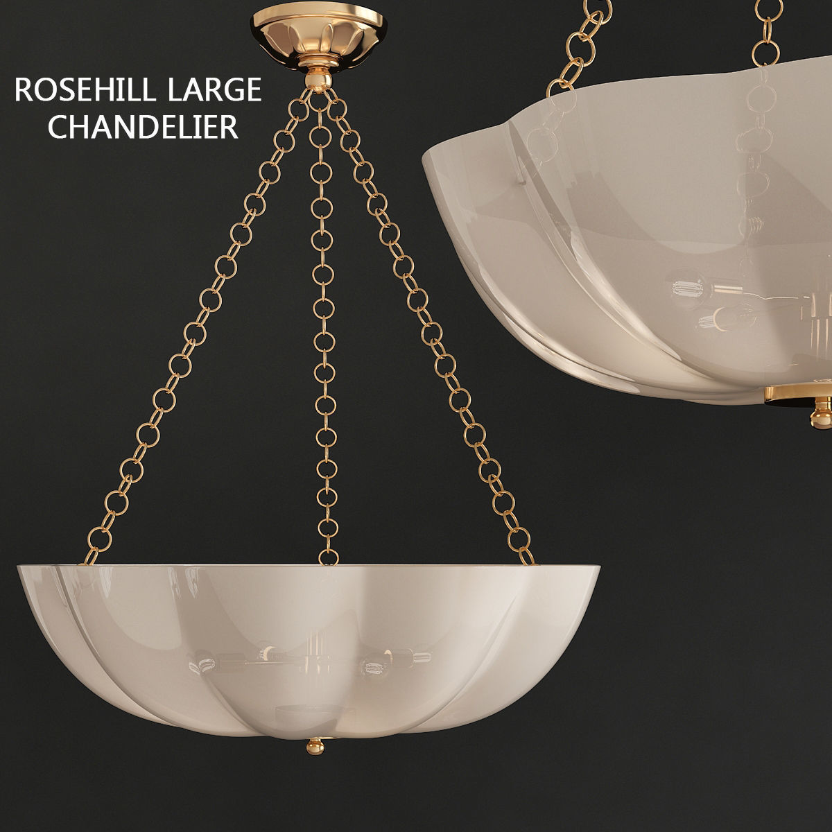 Chandeliers 3d models Collection 10 models Low-poly 3D model_38
