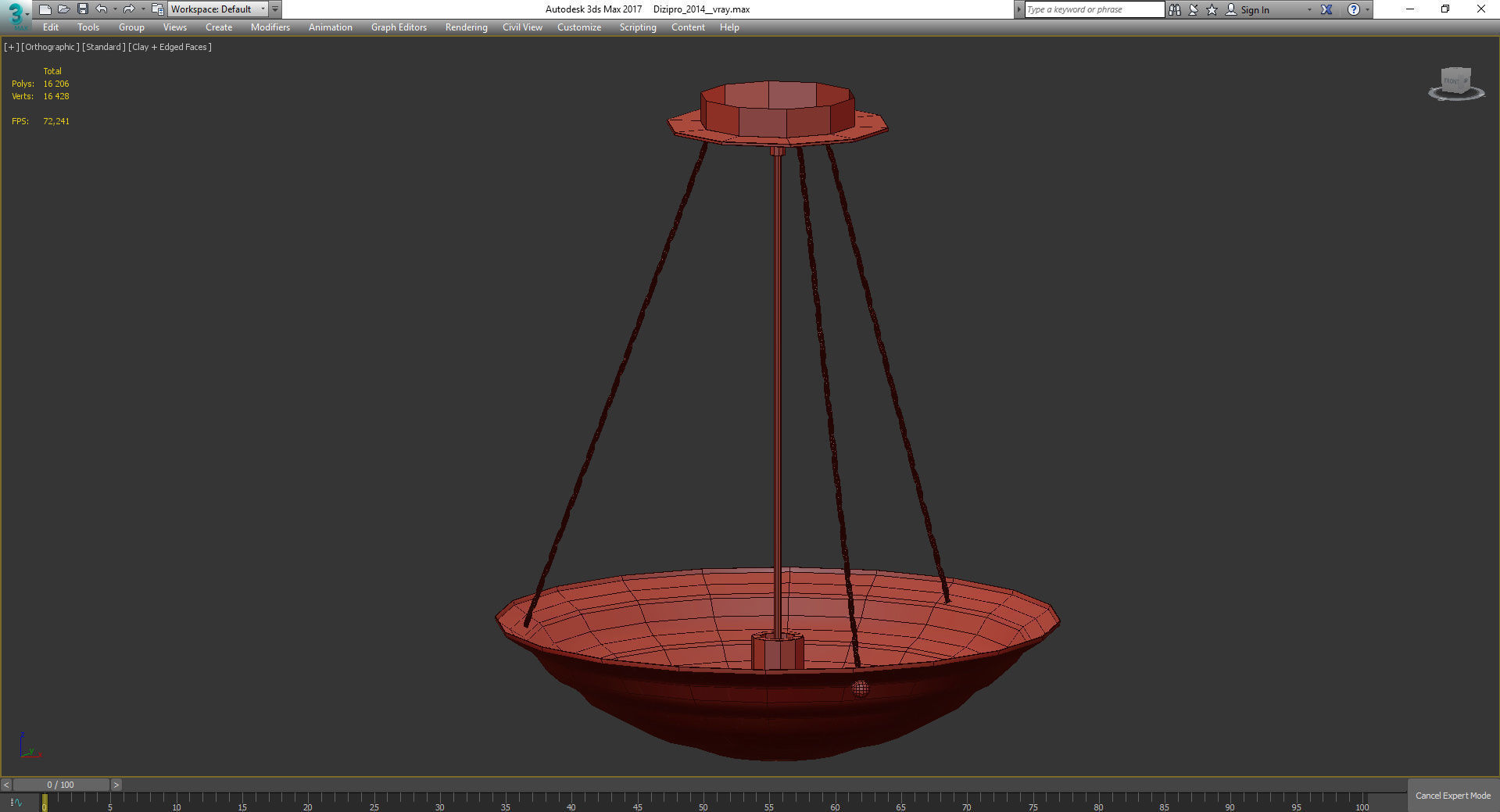 Chandeliers 3d models Collection 10 models Low-poly 3D model_49