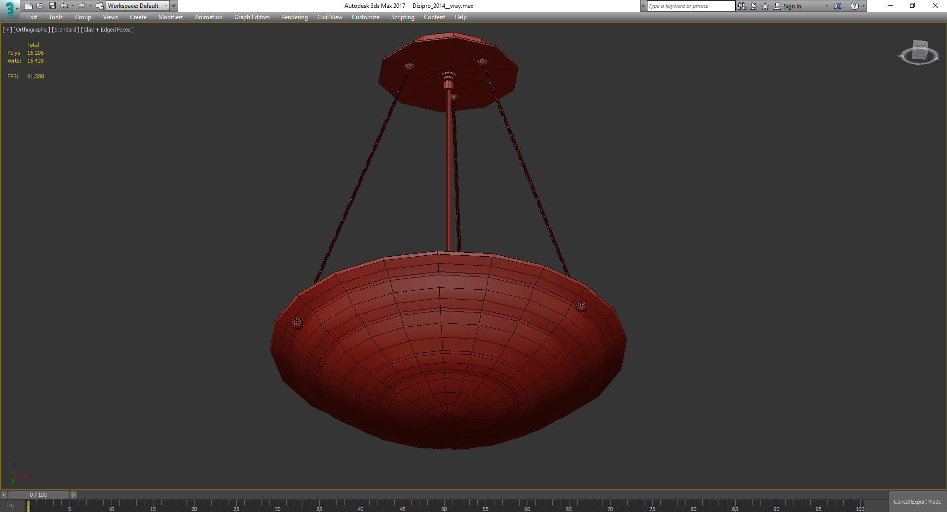 Chandeliers 3d models Collection 10 models Low-poly 3D model_50