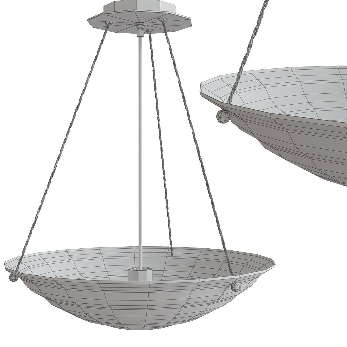 Chandeliers 3d models Collection 10 models Low-poly 3D model_47