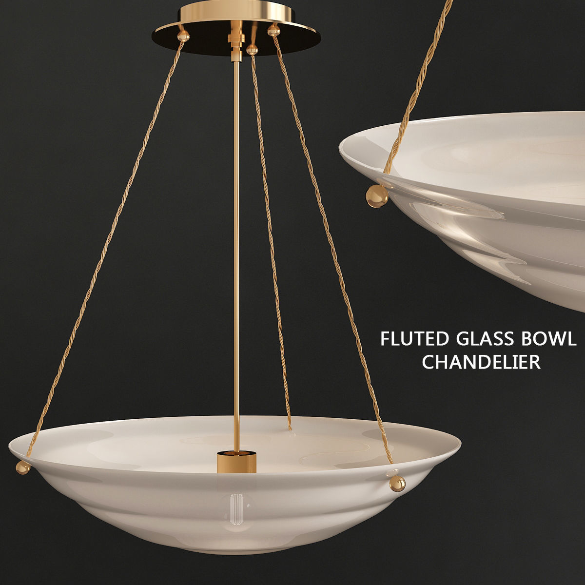 Chandeliers 3d models Collection 10 models Low-poly 3D model_48