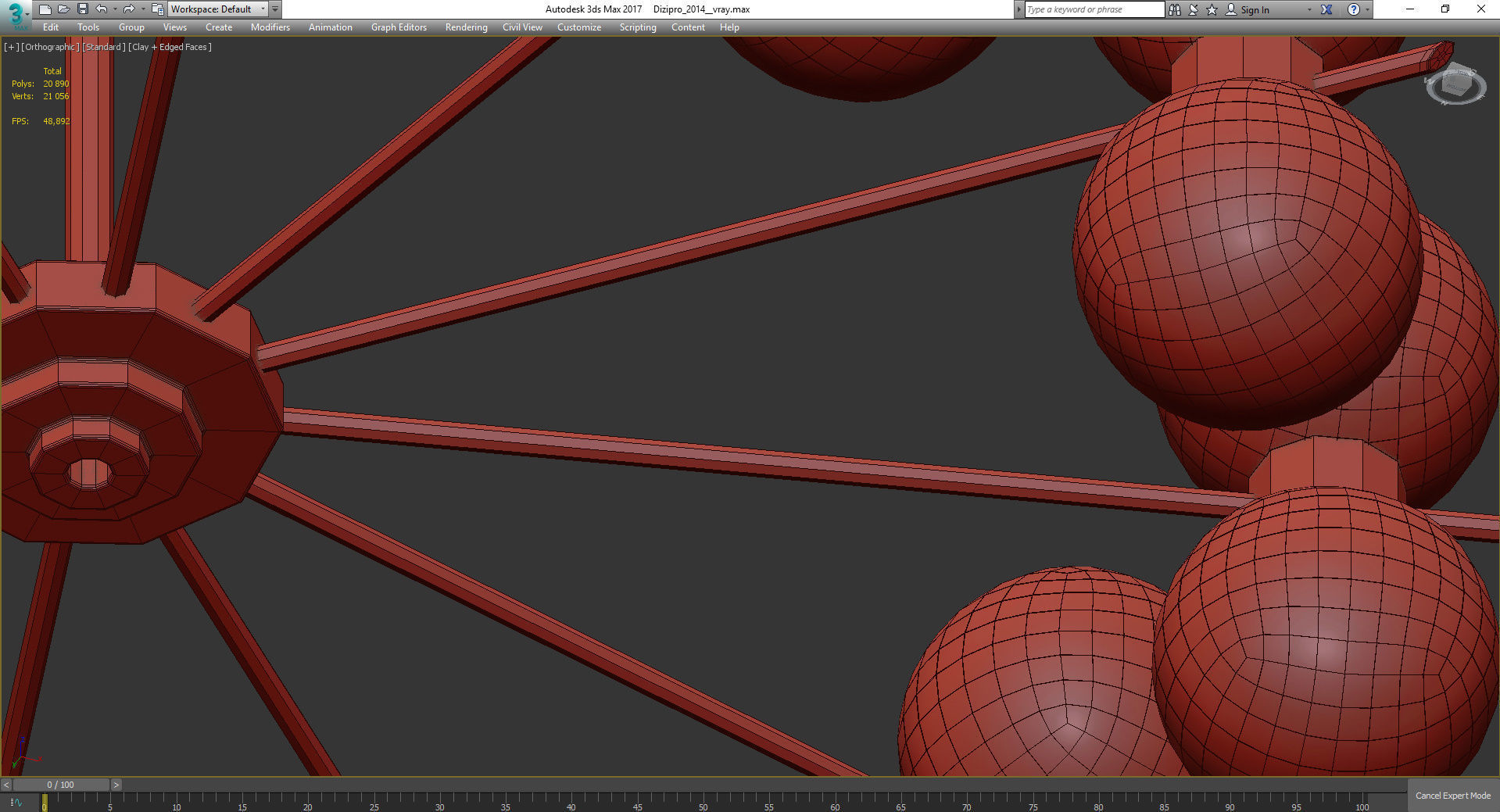 Chandeliers 3d models Collection 10 models Low-poly 3D model_5