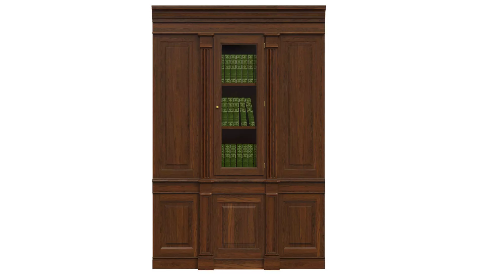 Built-in bookcase 500 3D model_0