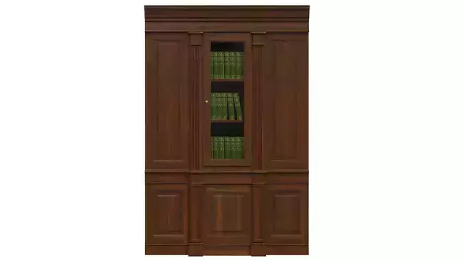 Built-in bookcase 500 3D model Built-in bookcase 500 3D model