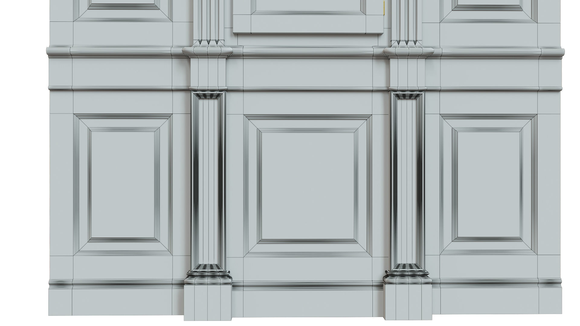 Built-in bookcase 500 3D model_11
