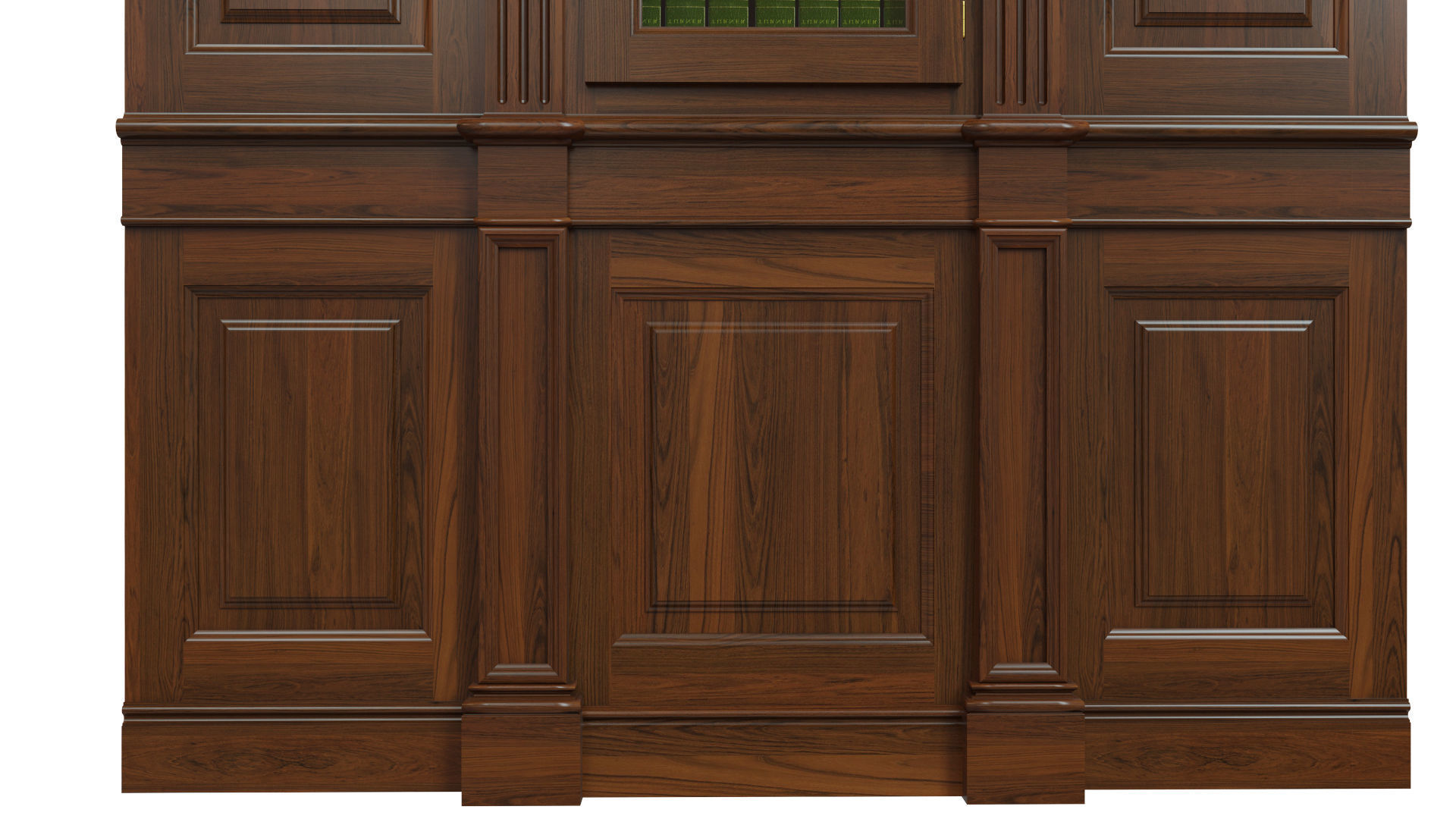 Built-in bookcase 500 3D model_2