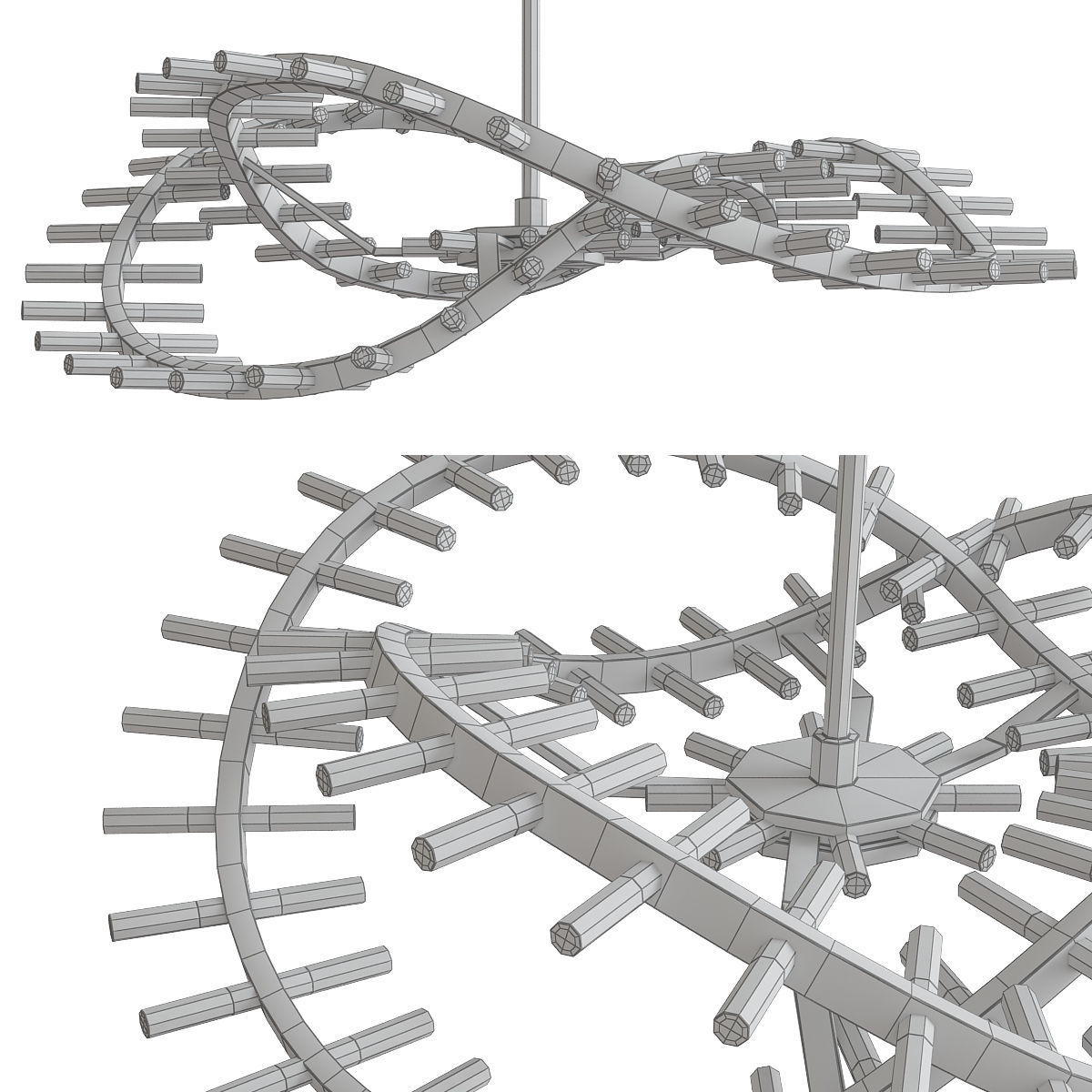 Chandeliers 3d models mega pack 100 models 3D Model Collection_130