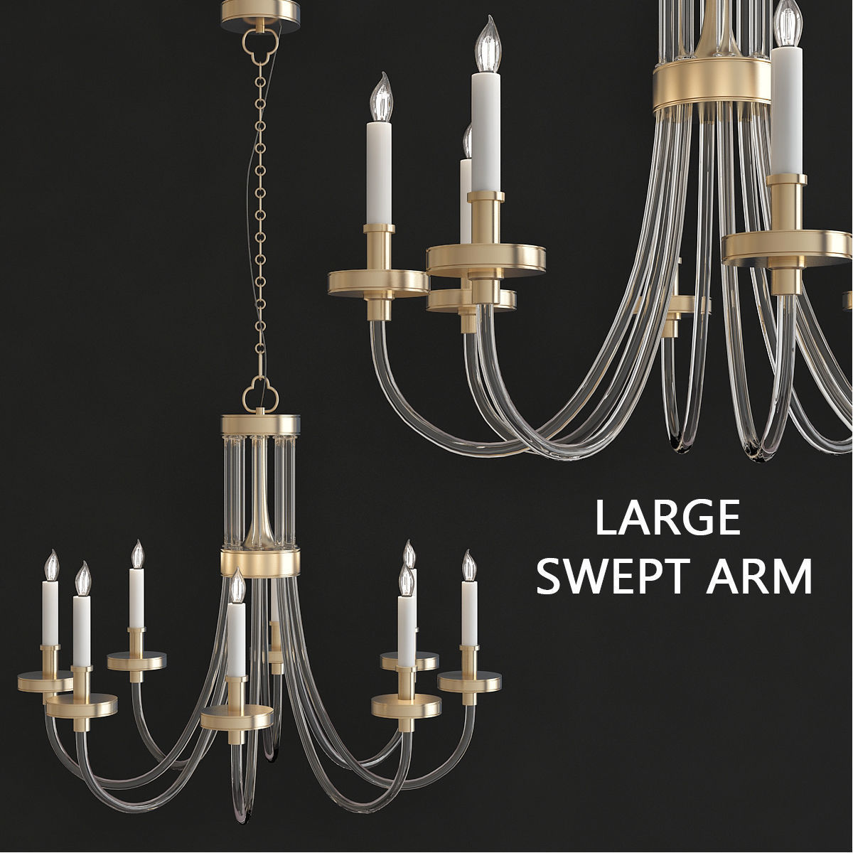 Chandeliers 3d models mega pack 100 models 3D Model Collection_31