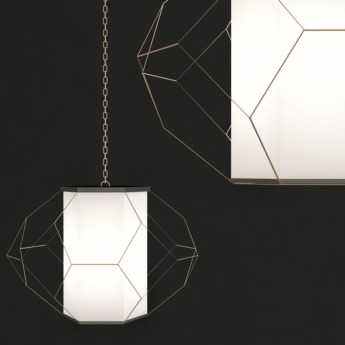 Chandeliers 3d models mega pack 100 models 3D Model Collection_75