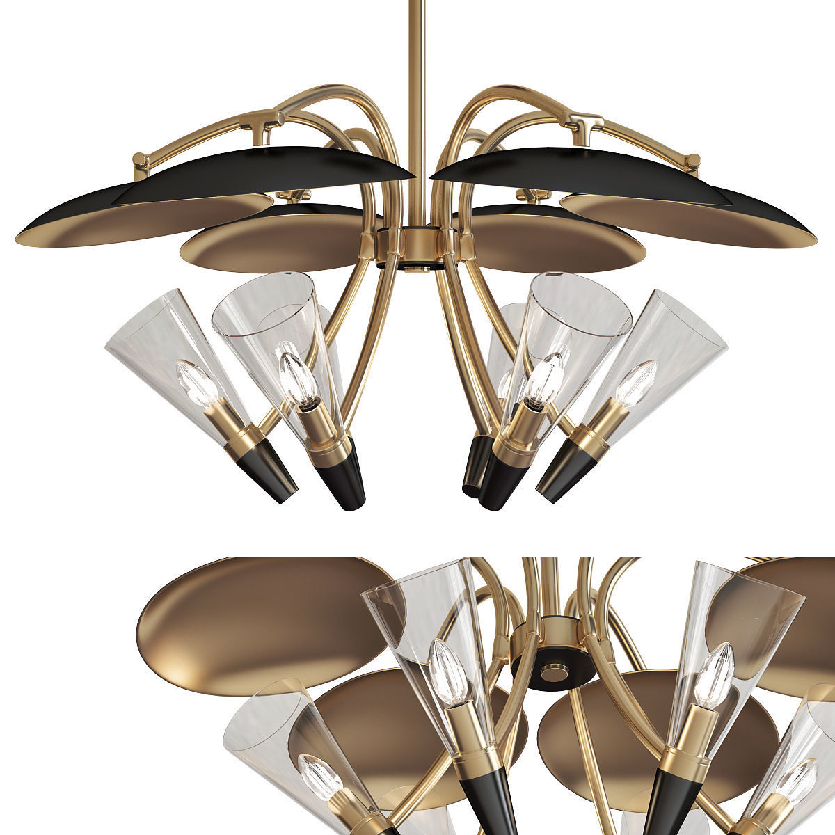 Chandeliers 3d models mega pack 100 models 3D Model Collection_84