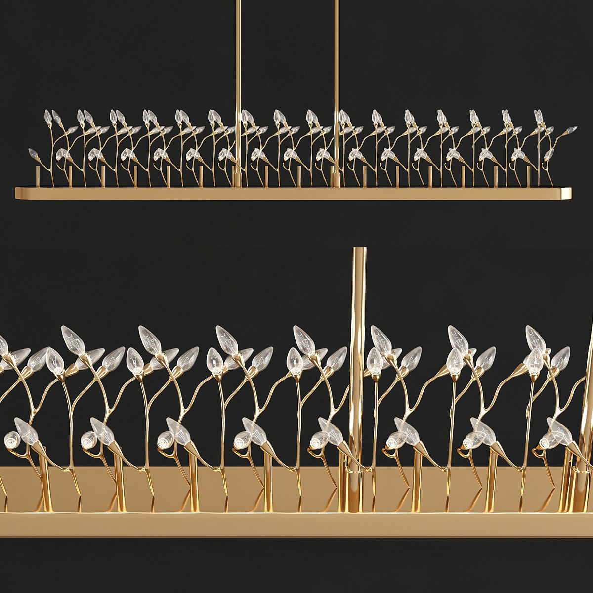 Chandeliers 3d models mega pack 100 models 3D Model Collection_95