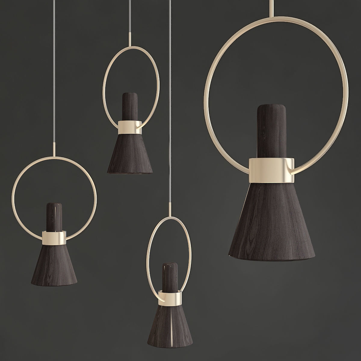 Chandeliers 3d models mega pack 100 models 3D Model Collection_79