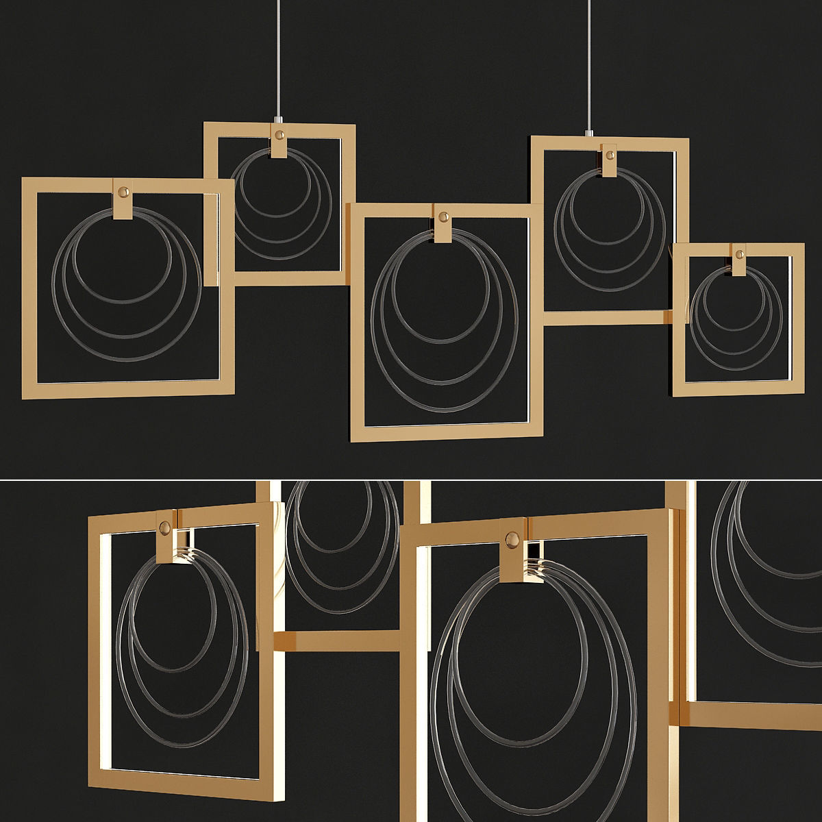 Chandeliers 3d models mega pack 100 models 3D Model Collection_39