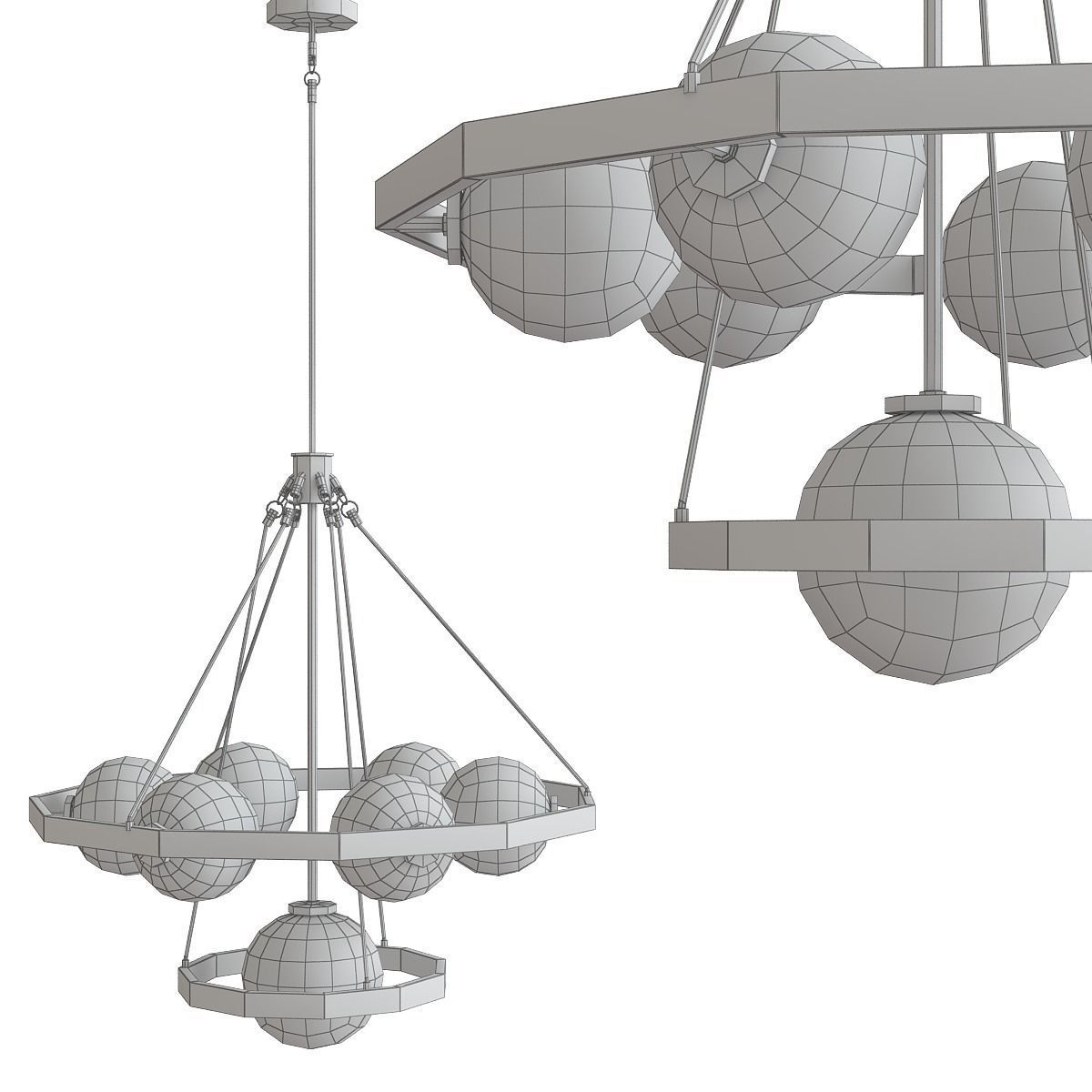 Chandeliers 3d models mega pack 100 models 3D Model Collection_175