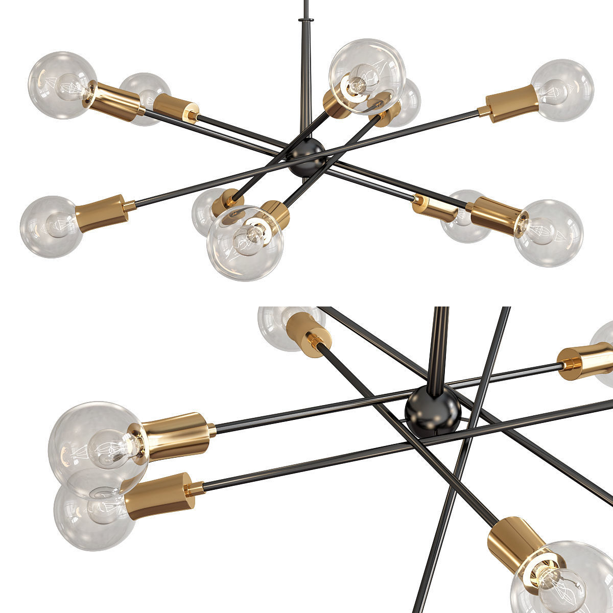 Chandeliers 3d models mega pack 100 models 3D Model Collection_62