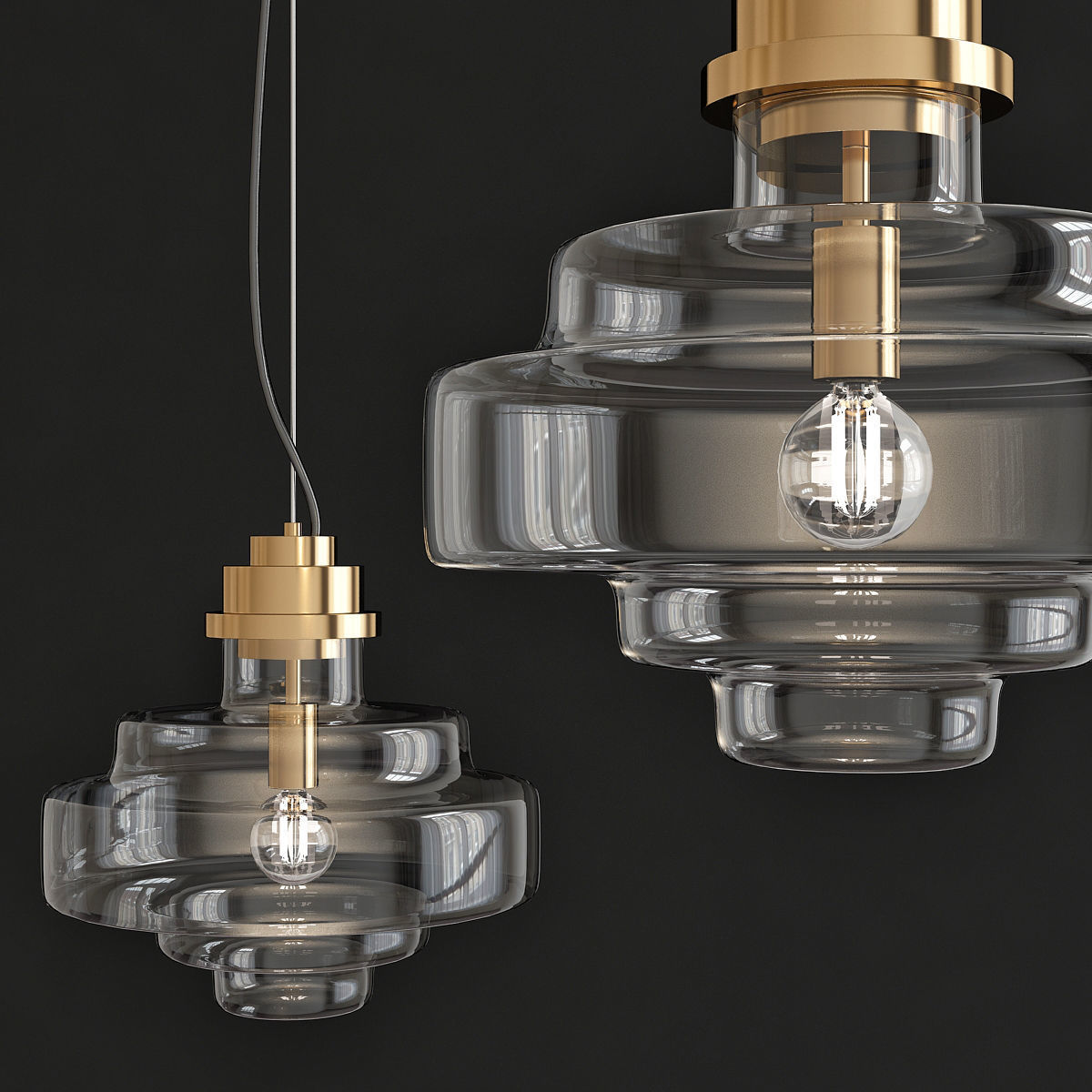 Chandeliers 3d models mega pack 100 models 3D Model Collection_81