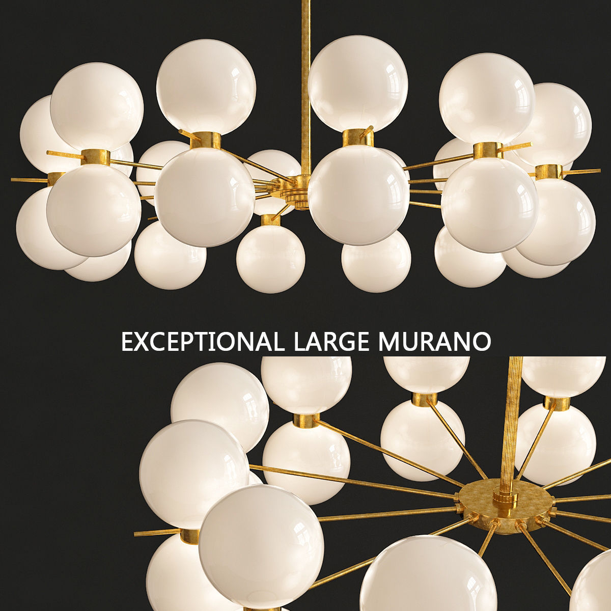 Chandeliers 3d models mega pack 100 models 3D Model Collection_36