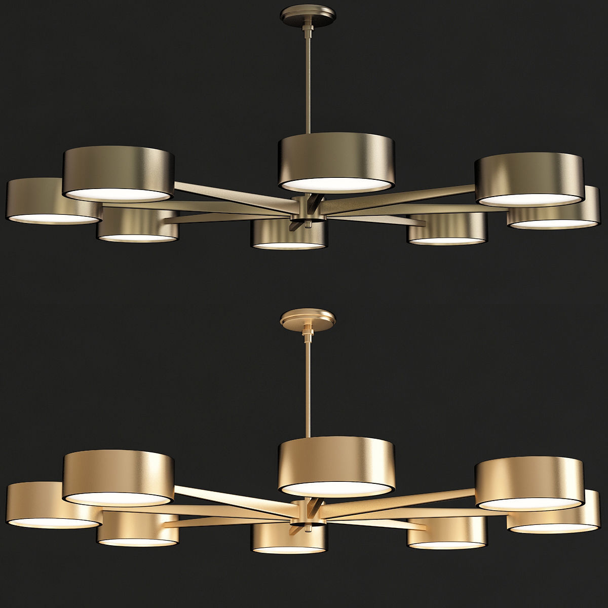 Chandeliers 3d models mega pack 100 models 3D Model Collection_20