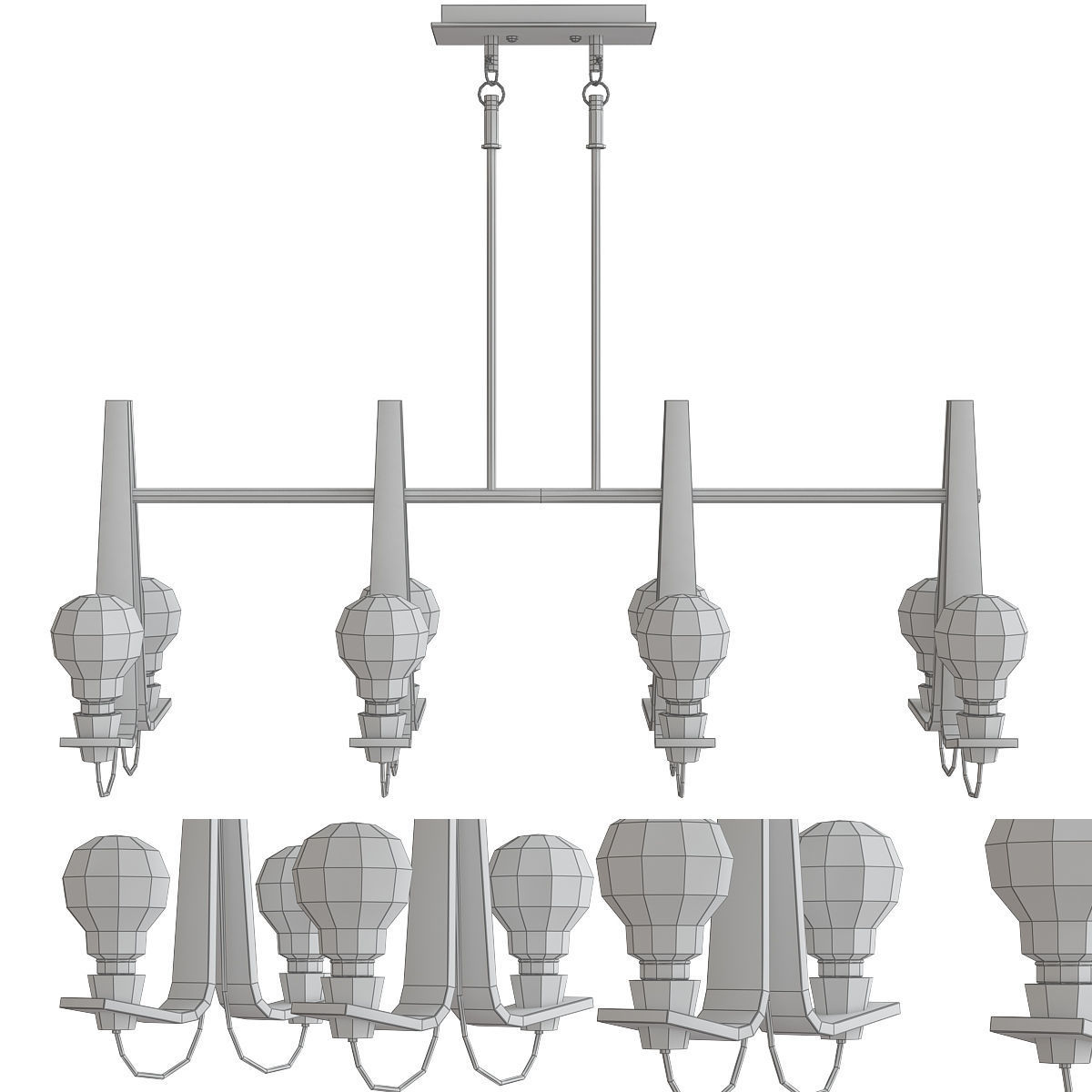 Chandeliers 3d models mega pack 100 models 3D Model Collection_174