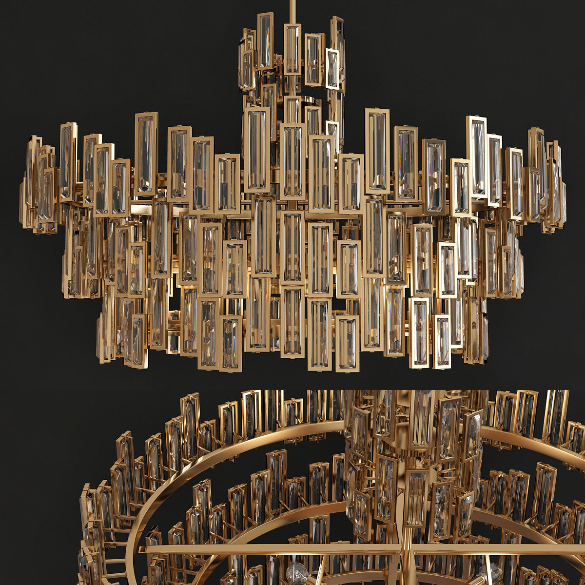 Chandeliers 3d models mega pack 100 models 3D Model Collection_100